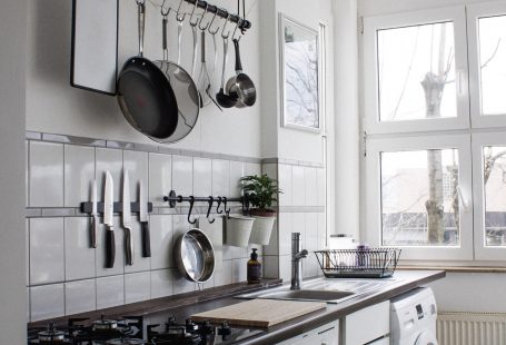 good organized small white kitchen