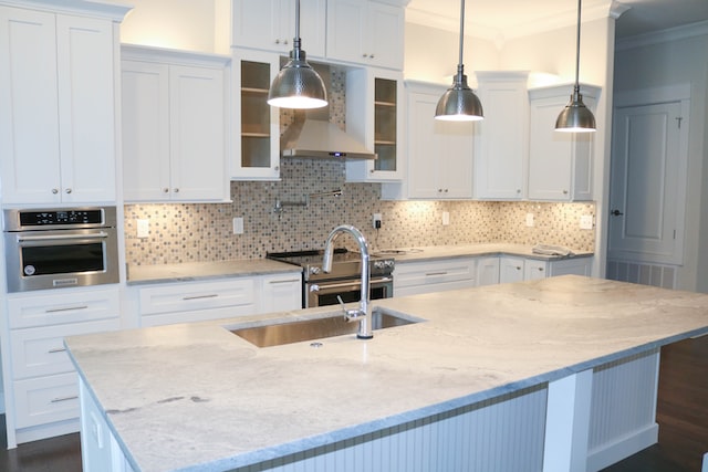 white kitchen countertop