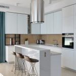white small kitchen island