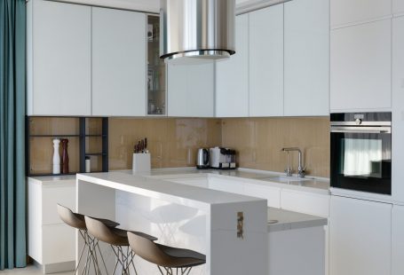 white small kitchen island